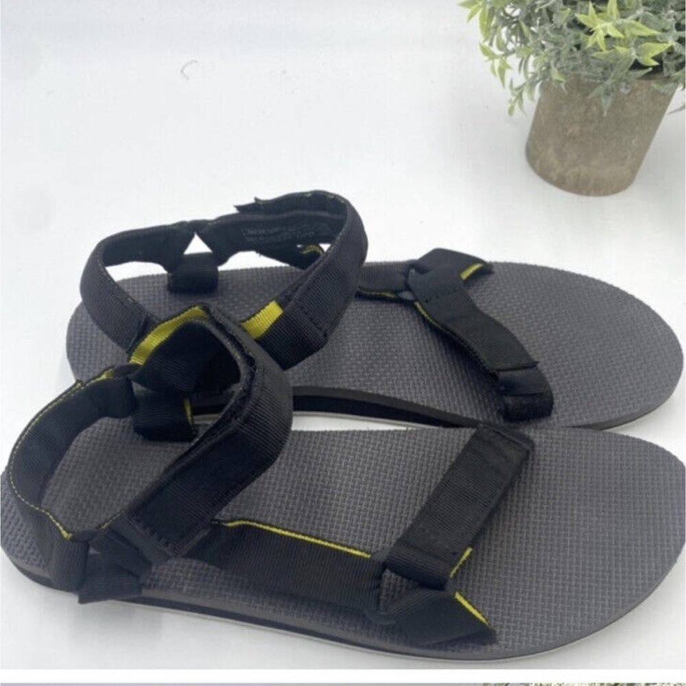 Men's Teva Original Universal Black Suede Strap‎ And Footbed Sandal Size 13
